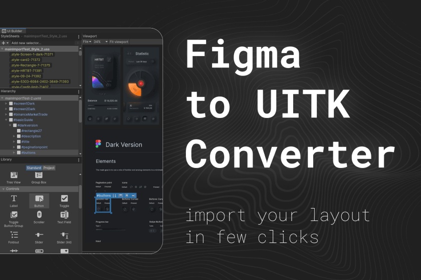 Figma to UITK Converter — convert Figma designs to UI Toolkit in Unity